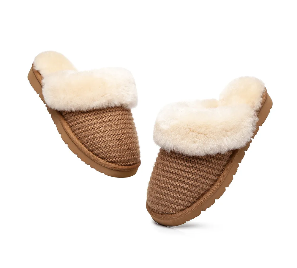AUSTRALIAN SHEPHERD® UGG Women Sheepskin Wool Slippers Linden