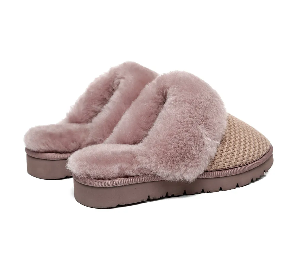 AUSTRALIAN SHEPHERD® UGG Women Sheepskin Wool Slippers Linden