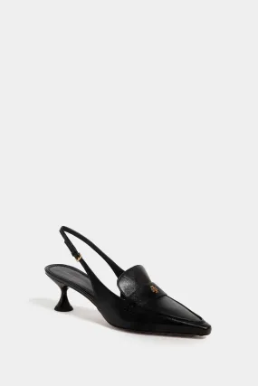 Black Ballet Pointed Slingback