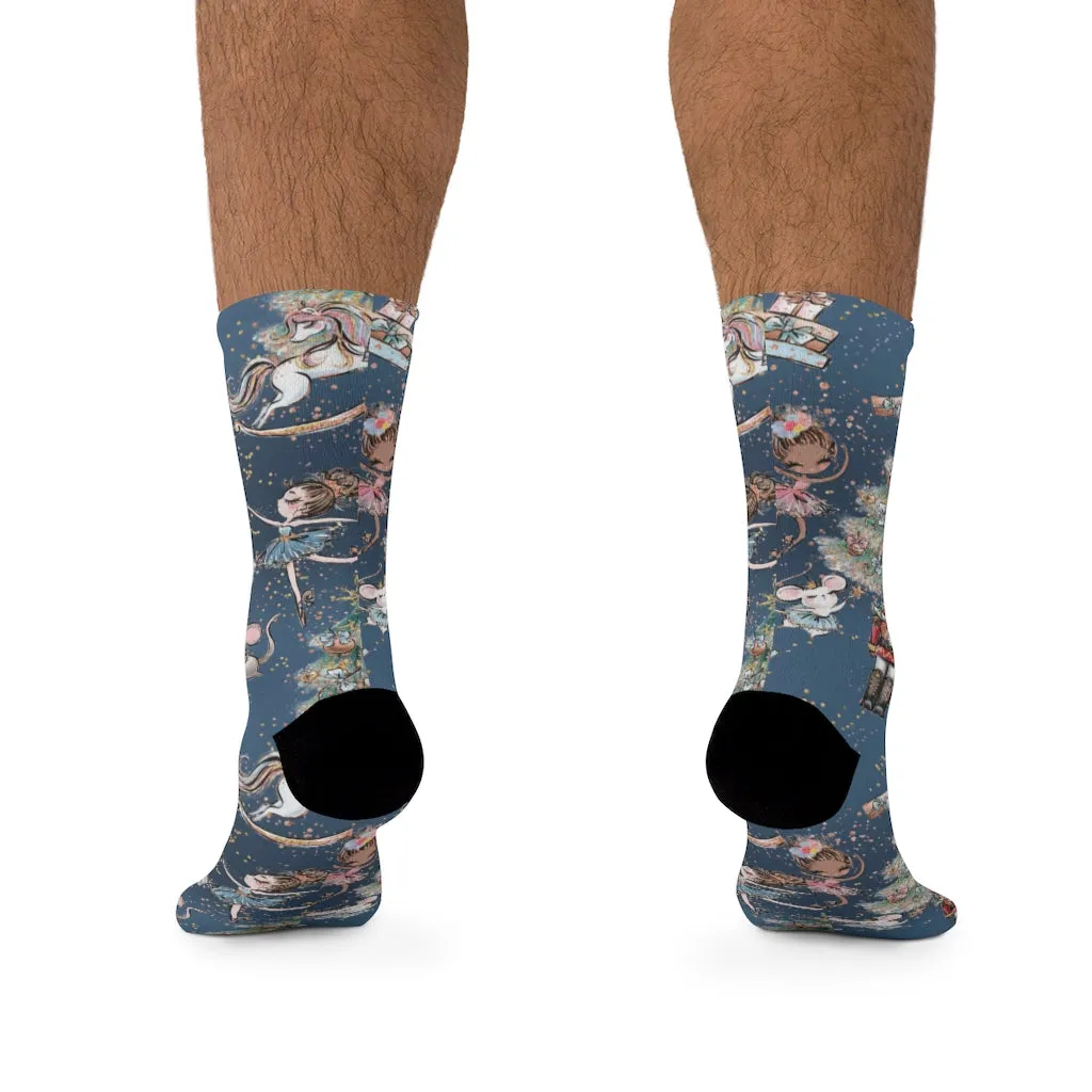 Blue Winter Nutcracker - Socks