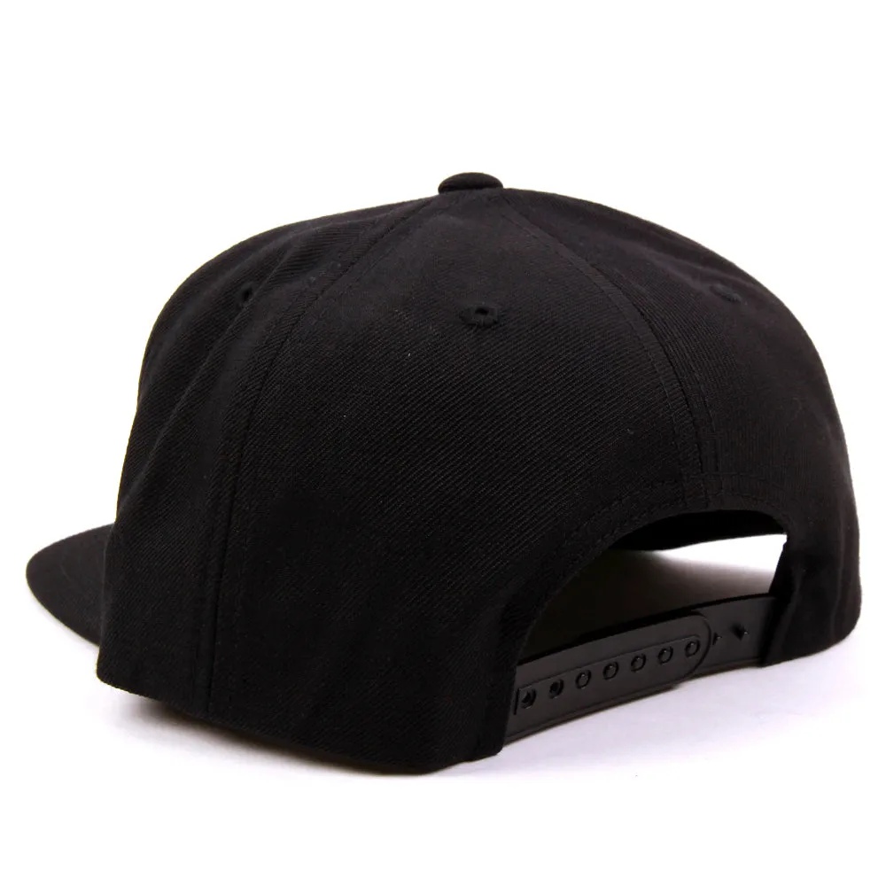 Brixton Hamilton Snapback Cap Black Orange