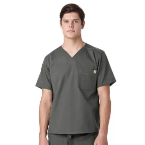 Carhartt Ripstop Men's Utility Scrub Top - Dark Pewter