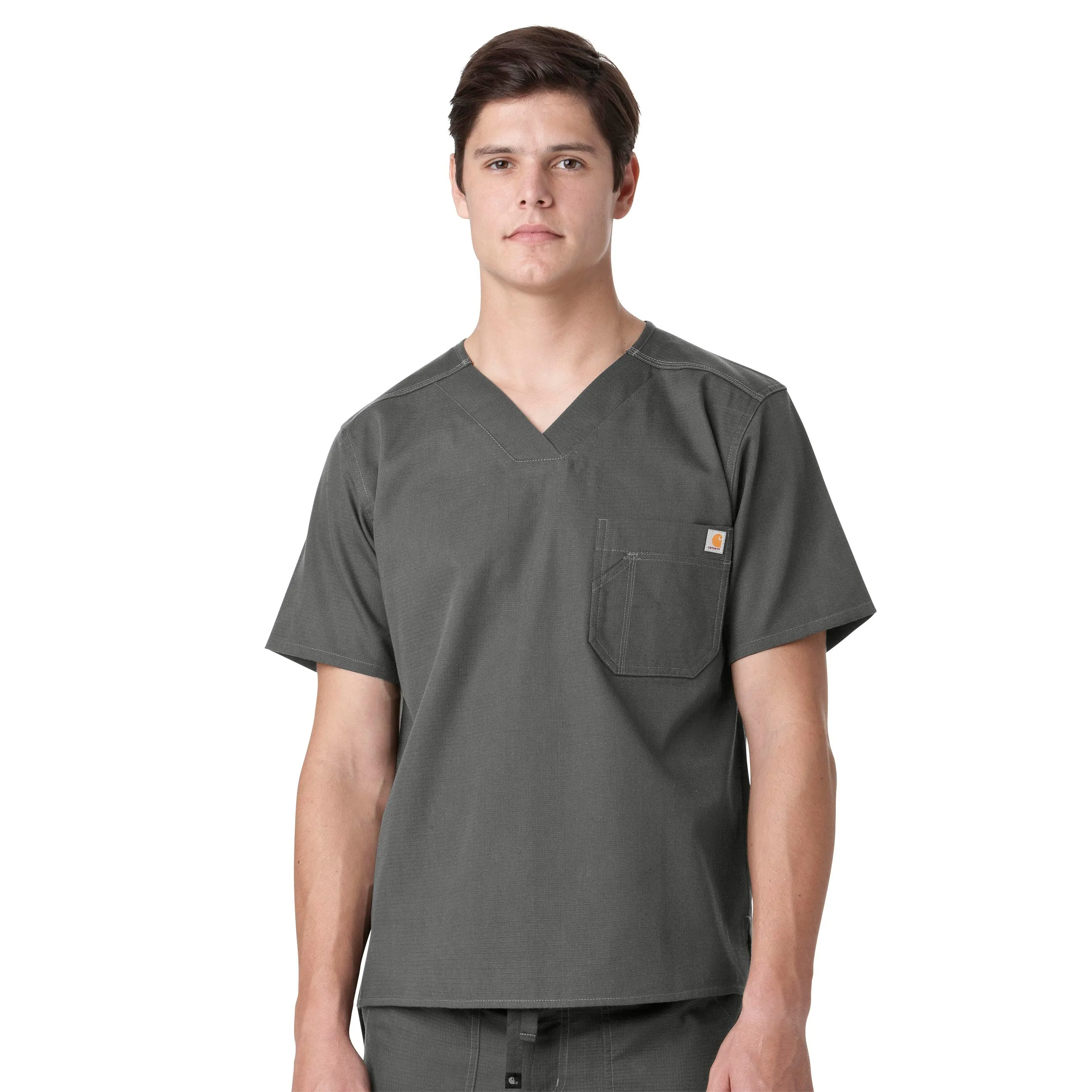 Carhartt Ripstop Men's Utility Scrub Top - Dark Pewter