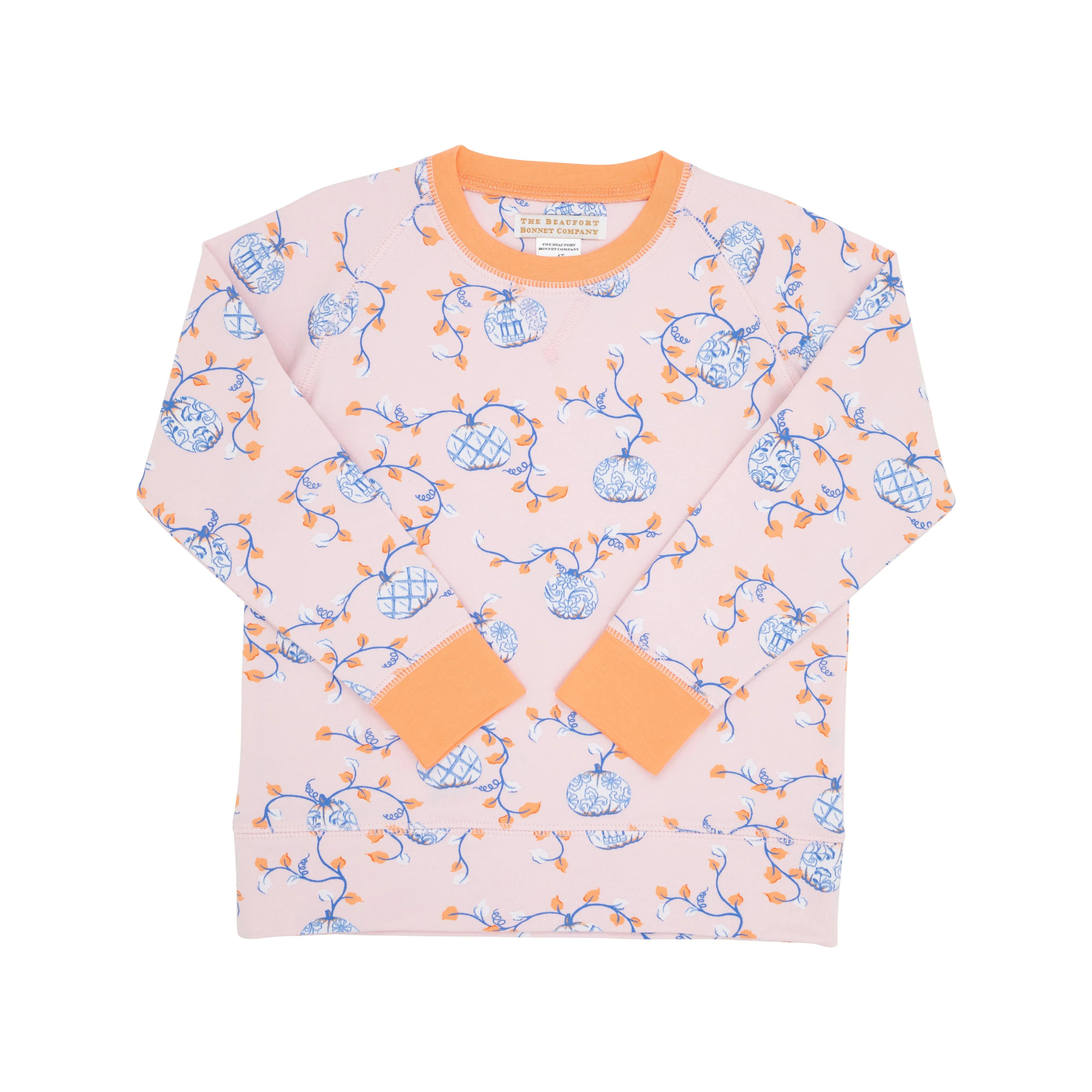 Cassidy Comfy Crewneck - Gourd-geous with Seashore Sherbet