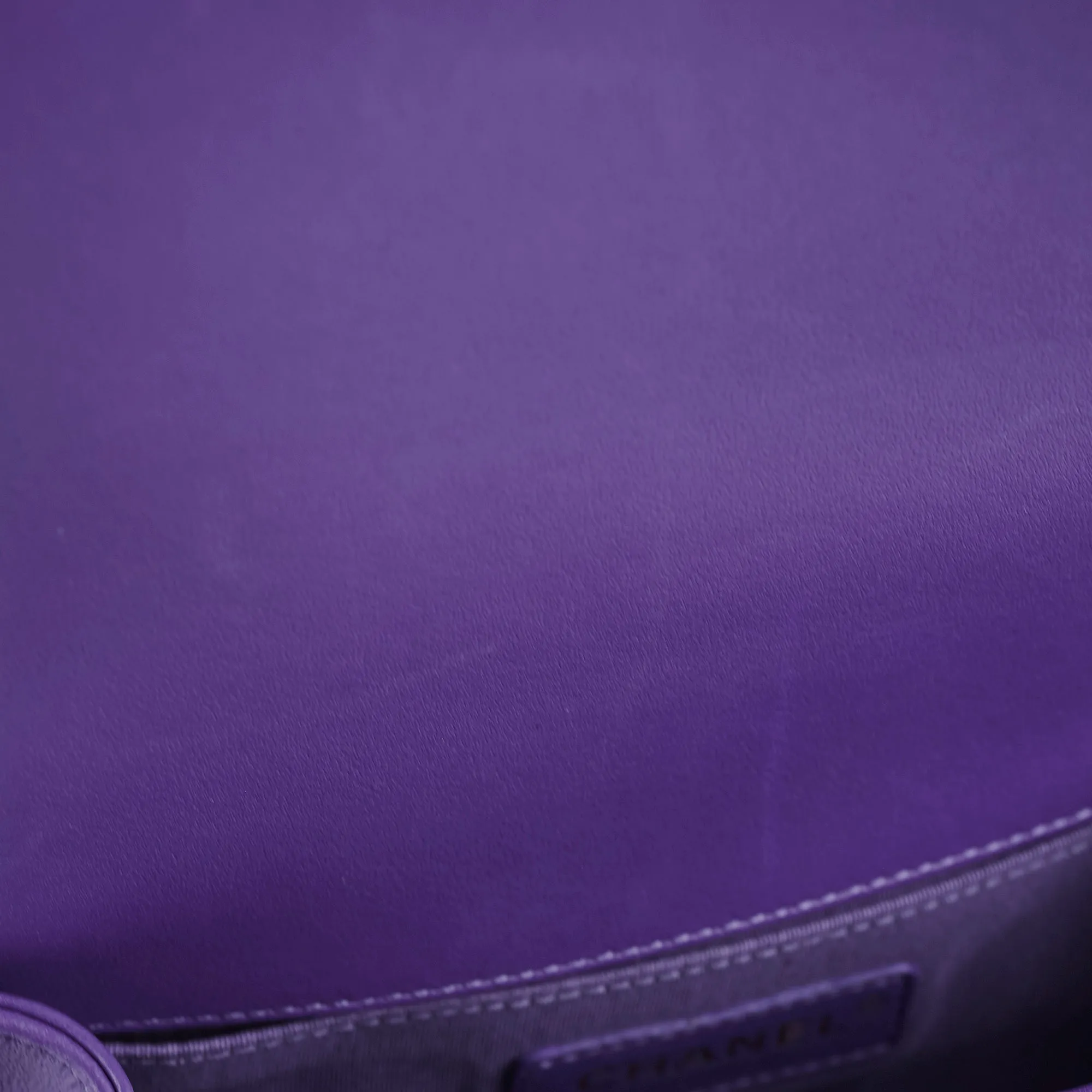 Chanel 19k Small Boy Quilted Purple Crossbody Bag