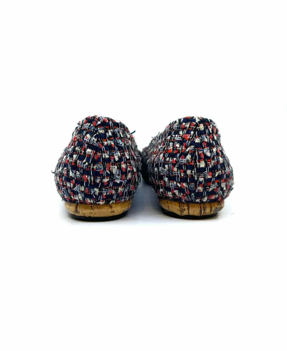CHANEL Cambon Tweed Flats | Size 7