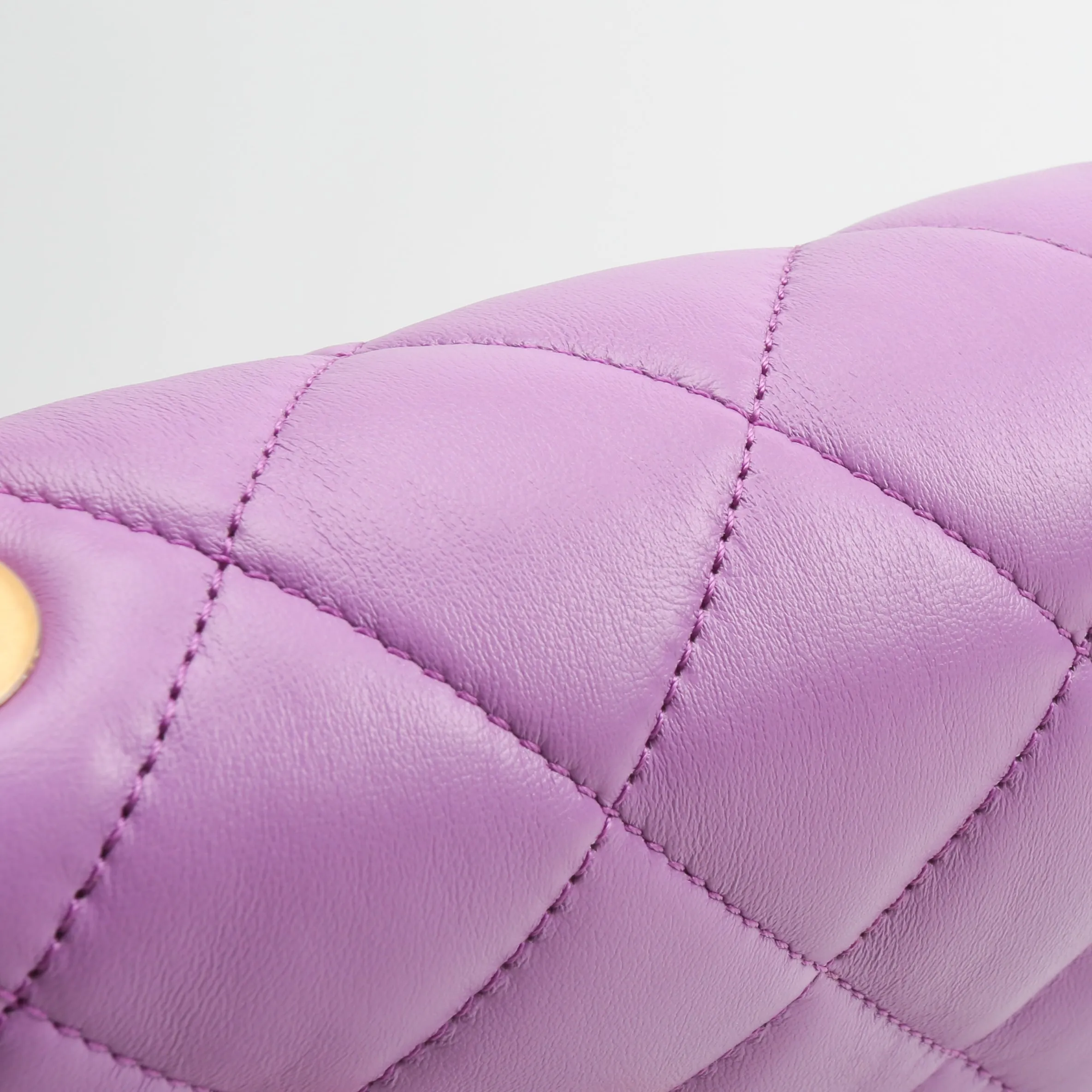 CHANEL Mini Candy Chain Flap Bag - Purple