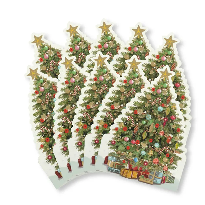 Christmas Tree Christmas Cards - Pack of 10
