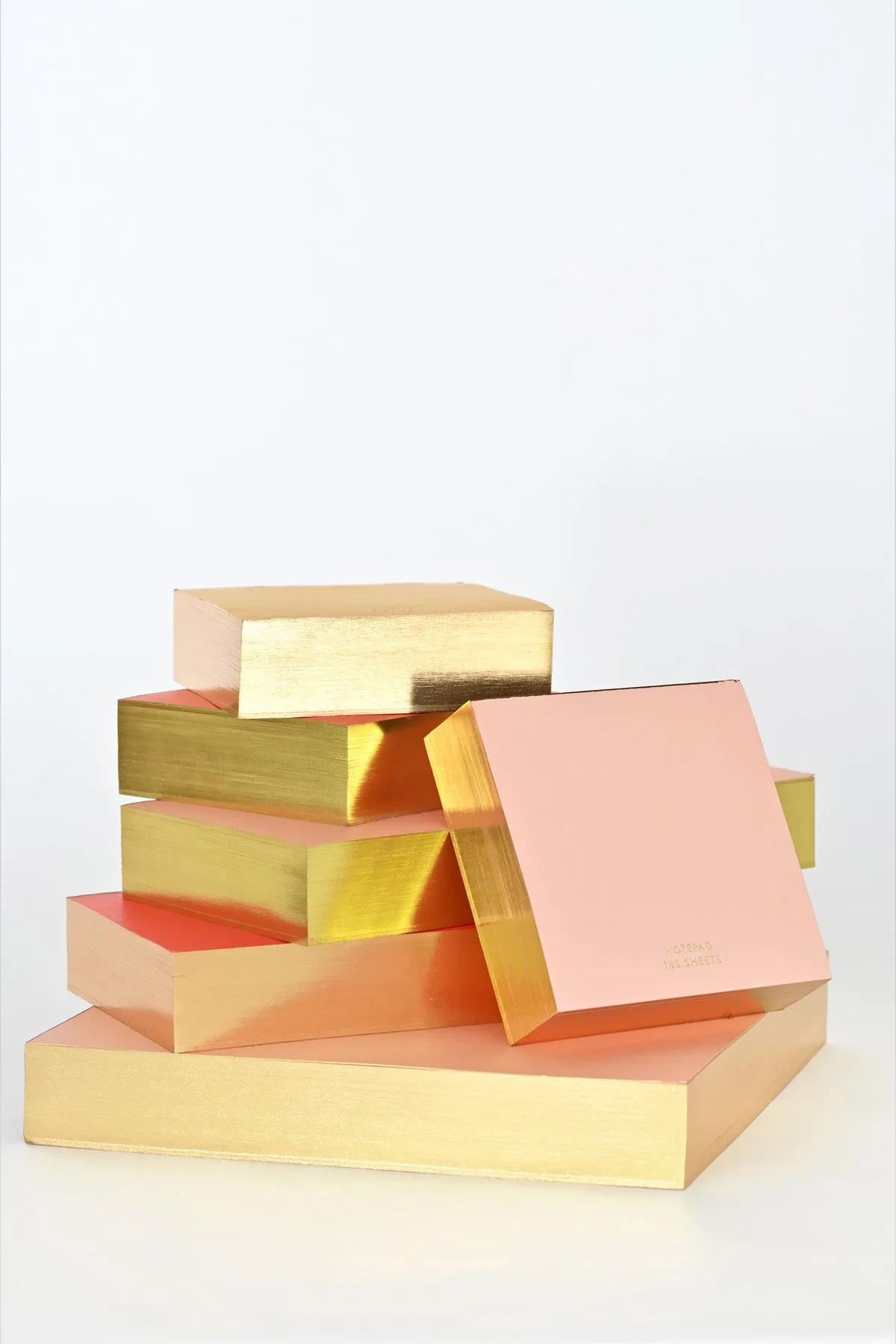 Colorpad, Red with gold edging - Large Square