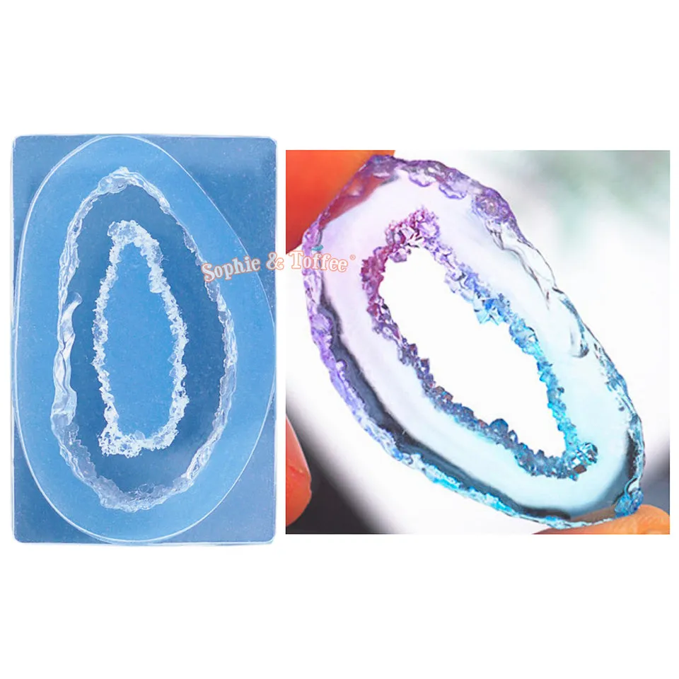 Crystal Slice Silicone Mold (2 pieces)