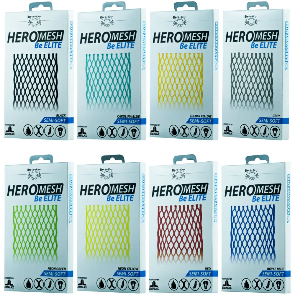 East Coast Dyes Hero Mesh 15mm Semi-Soft Lacrosse Mesh Stringing Piece