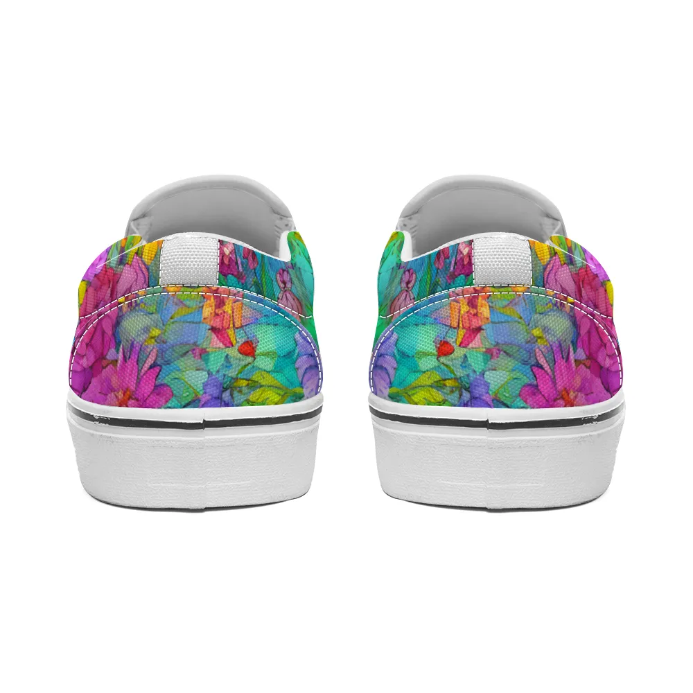 Flowers Collection - Unisex Slip-On Canvas Sneakers
