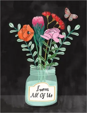 Flowers From Us Sympathy Card