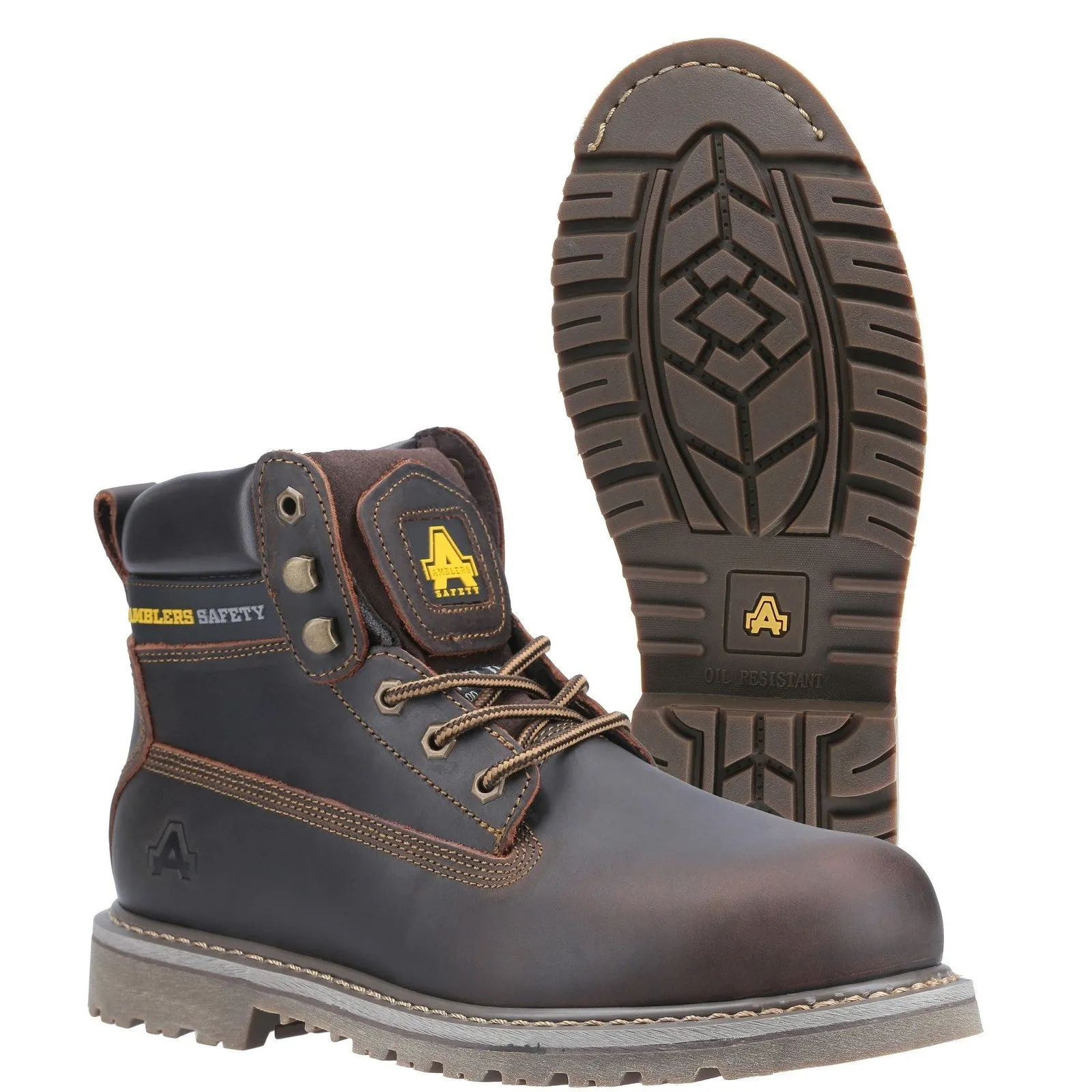 FS164 Goodyear Welted Lace up Industrial Safety Boot