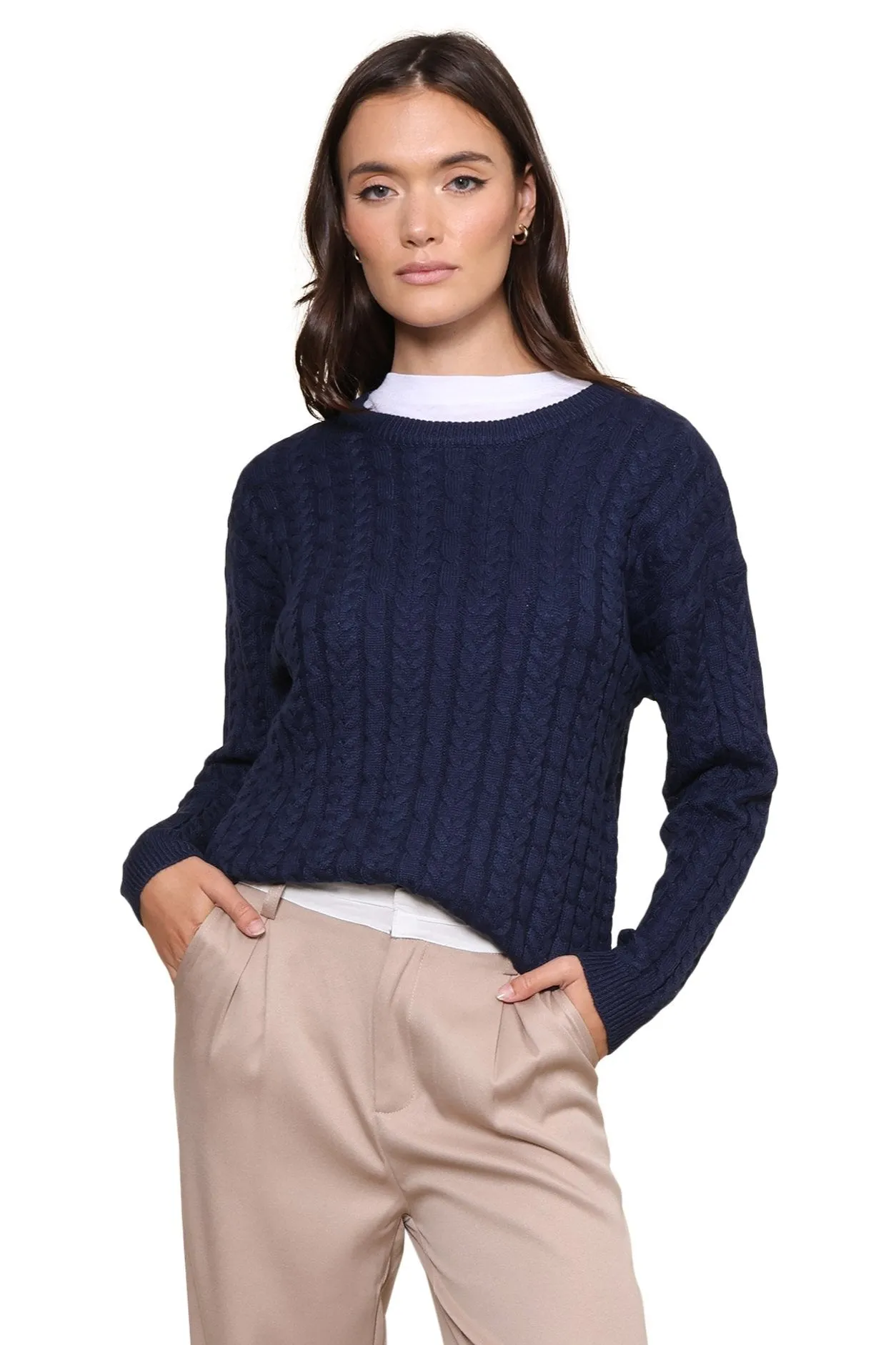 Harbor Cable Knit Sweater