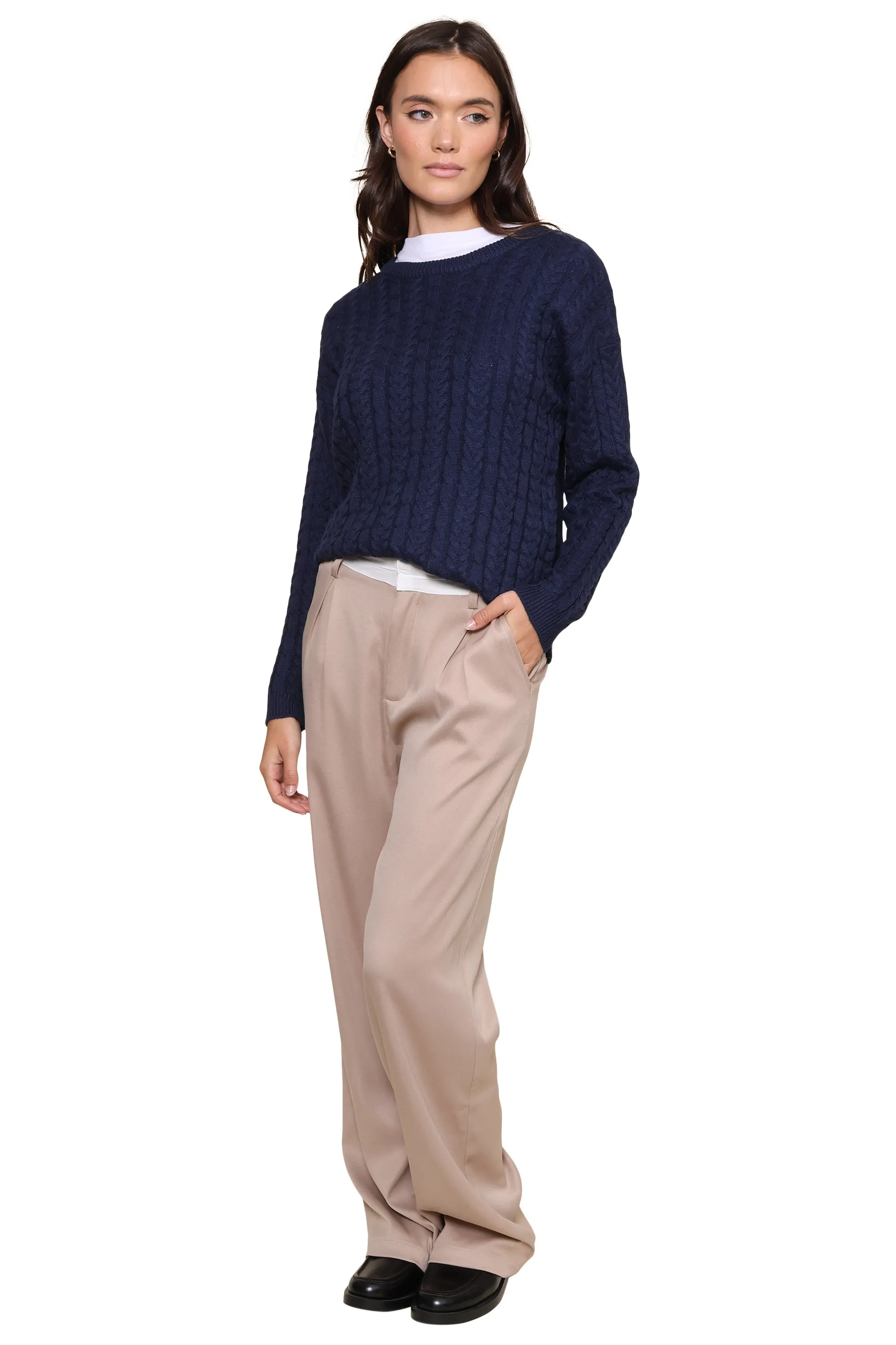 Harbor Cable Knit Sweater