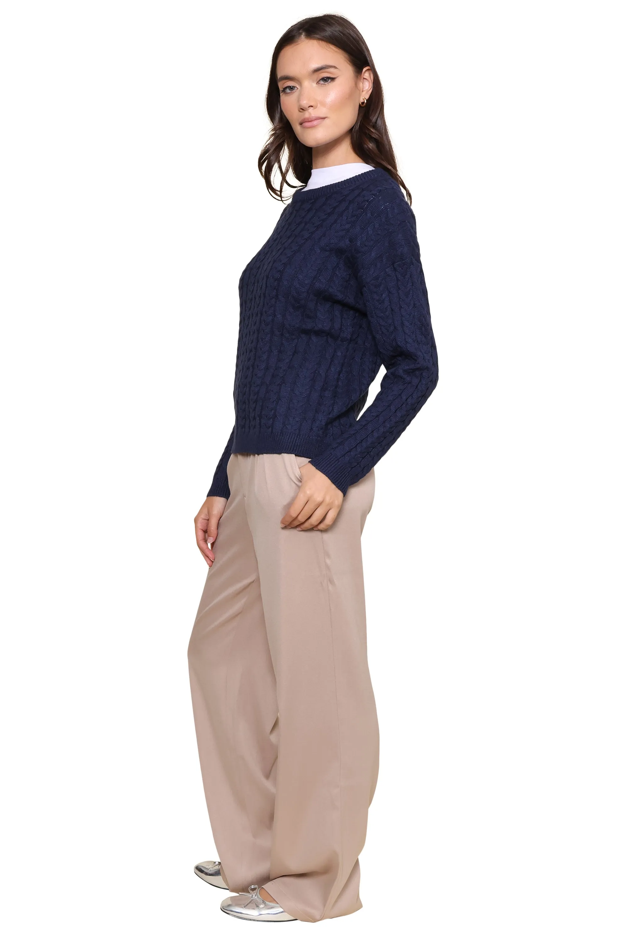 Harbor Cable Knit Sweater