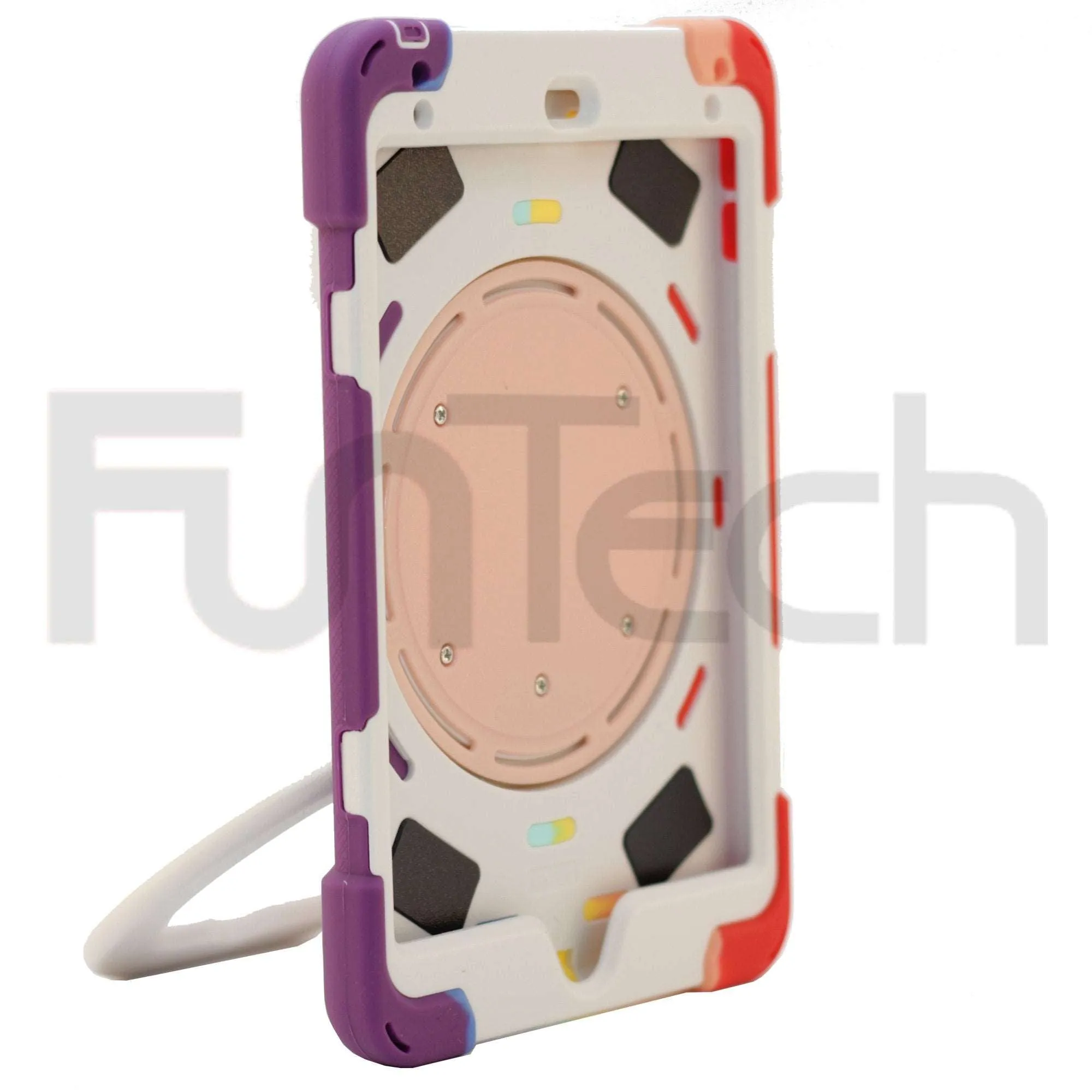 iPad Mini 4/5 , 360` Hard Shockproof Case Color Rainbow Purple