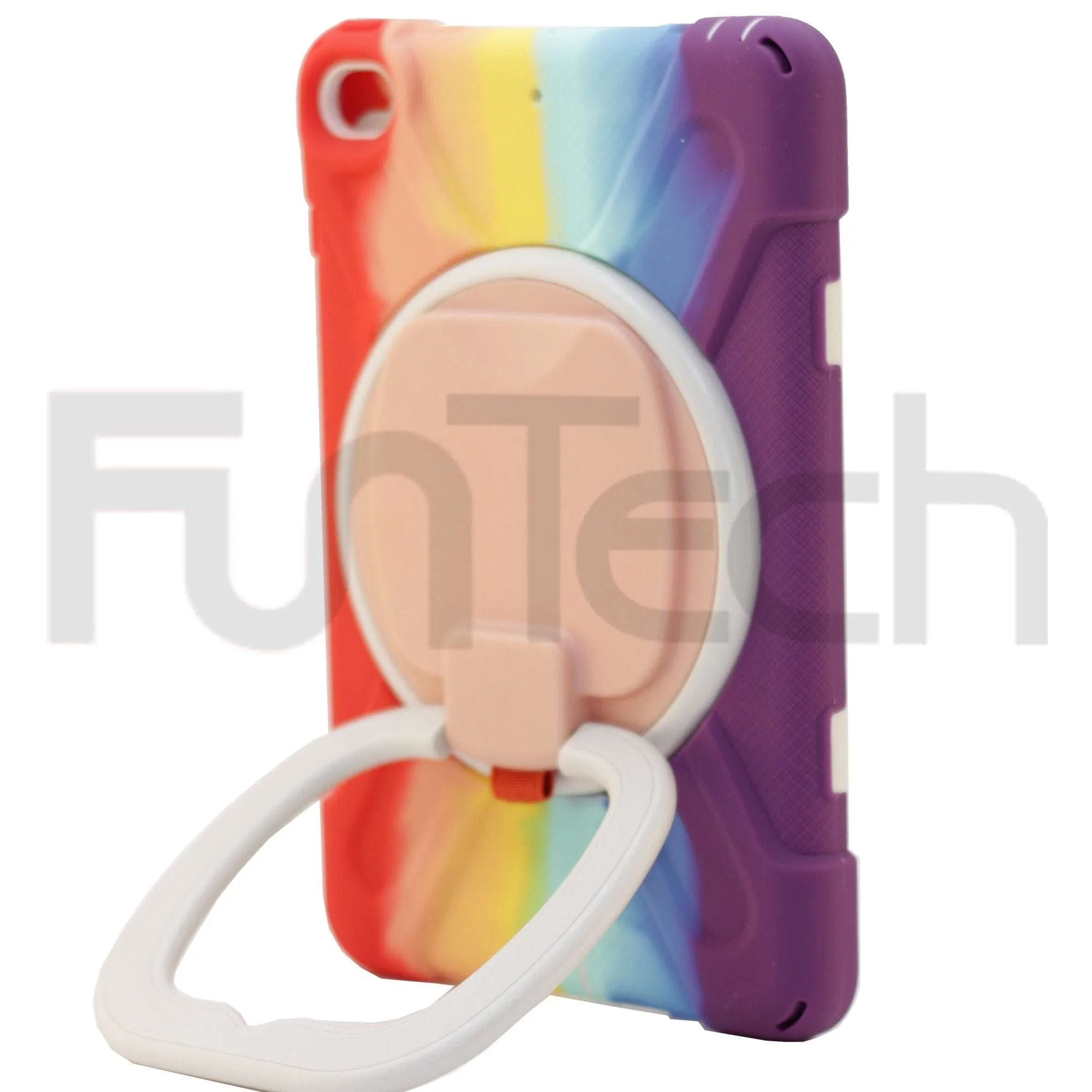 iPad Mini 4/5 , 360` Hard Shockproof Case Color Rainbow Purple
