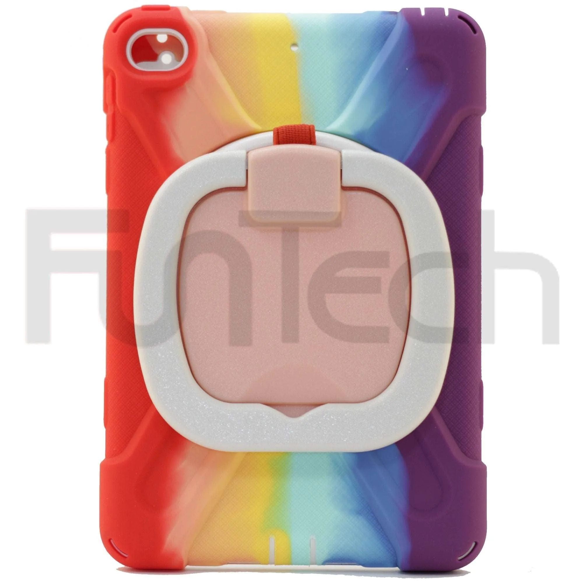 iPad Mini 4/5 , 360` Hard Shockproof Case Color Rainbow Purple