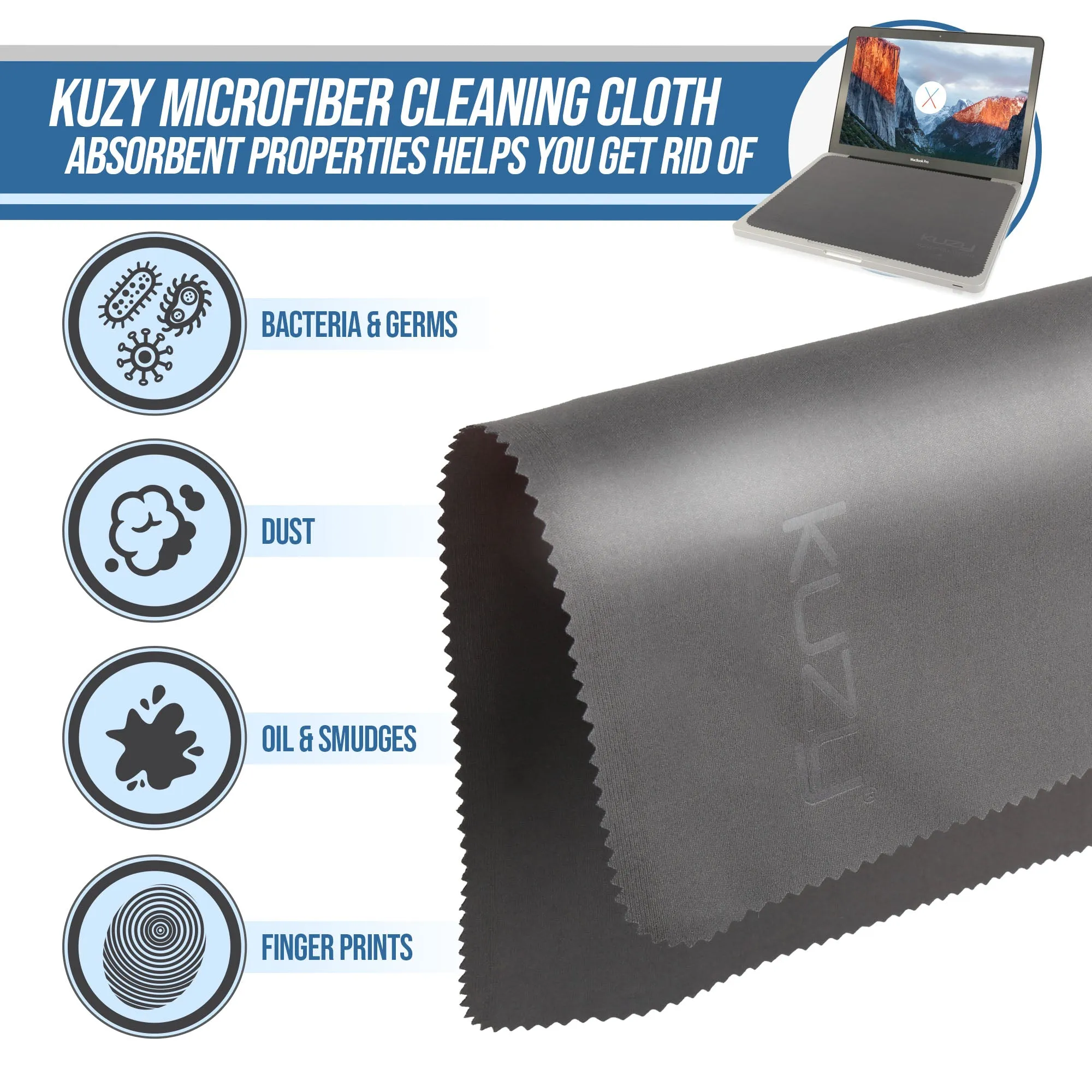 Kuzy Microfiber Cleaning Cloth, Microfiber Keyboard Cover Cloth