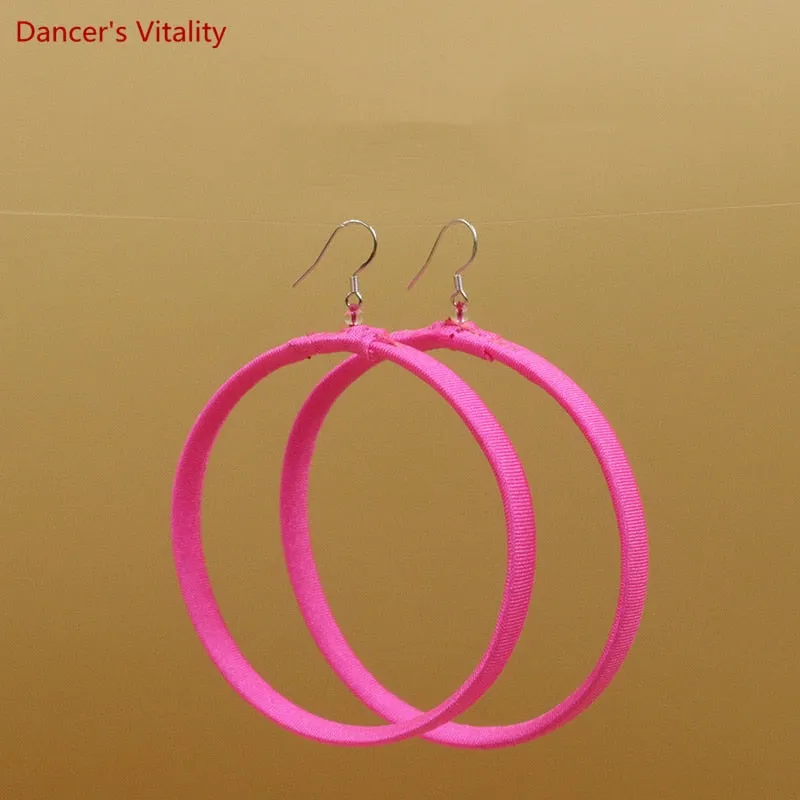 Latin Dance National Standard Performance Accessories for Women Rumba Chacha Dance Competition Earrings Children Earrings