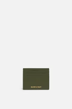 Lisbon Card Holder in Olive Green