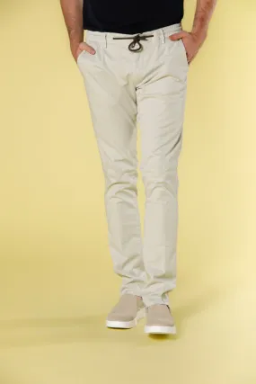 Milano Jogger men's chino jogger in cotton and tencel extra slim