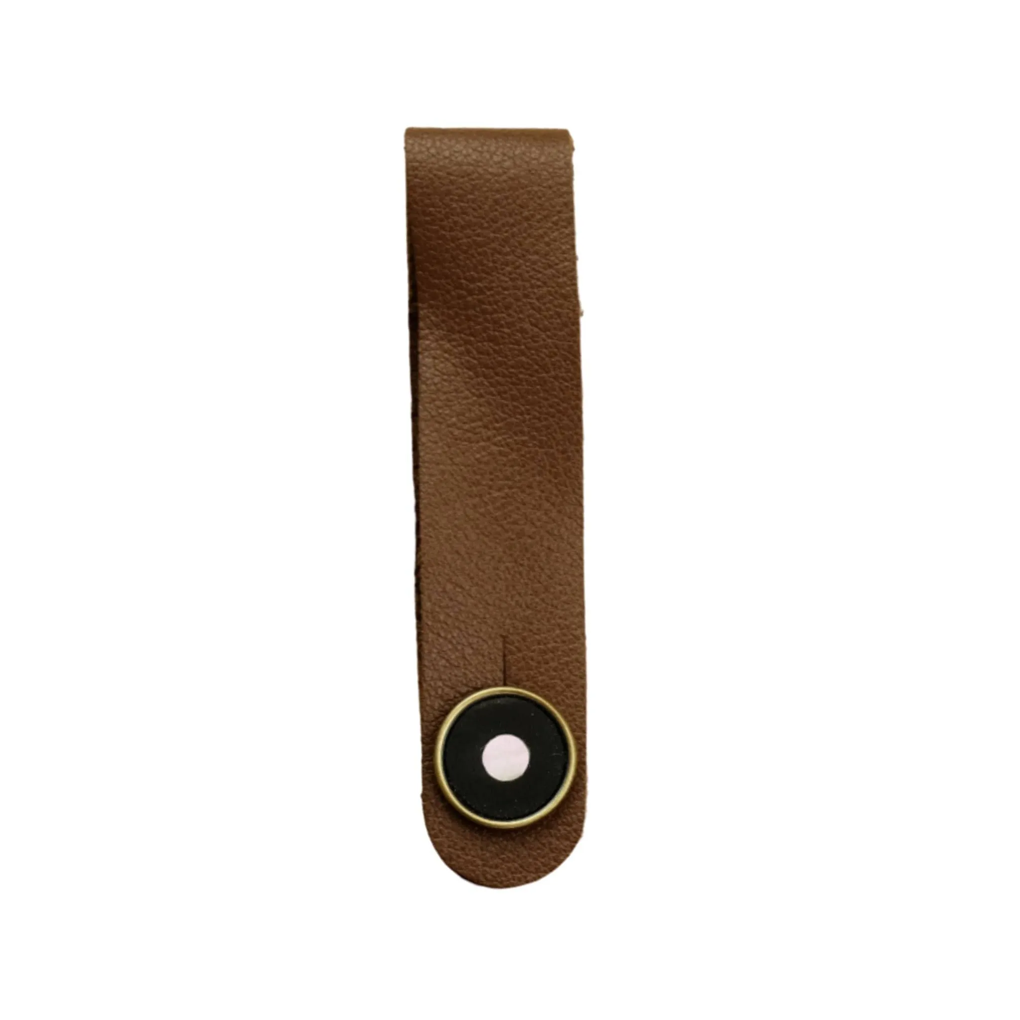Mother of Pearl & Black Ebony | Leather Strap Tie