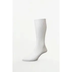 Pantherella - Danvers White Cotton English Made - Socks