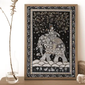 Pattachitra Kandarp Hasti Noir Painting