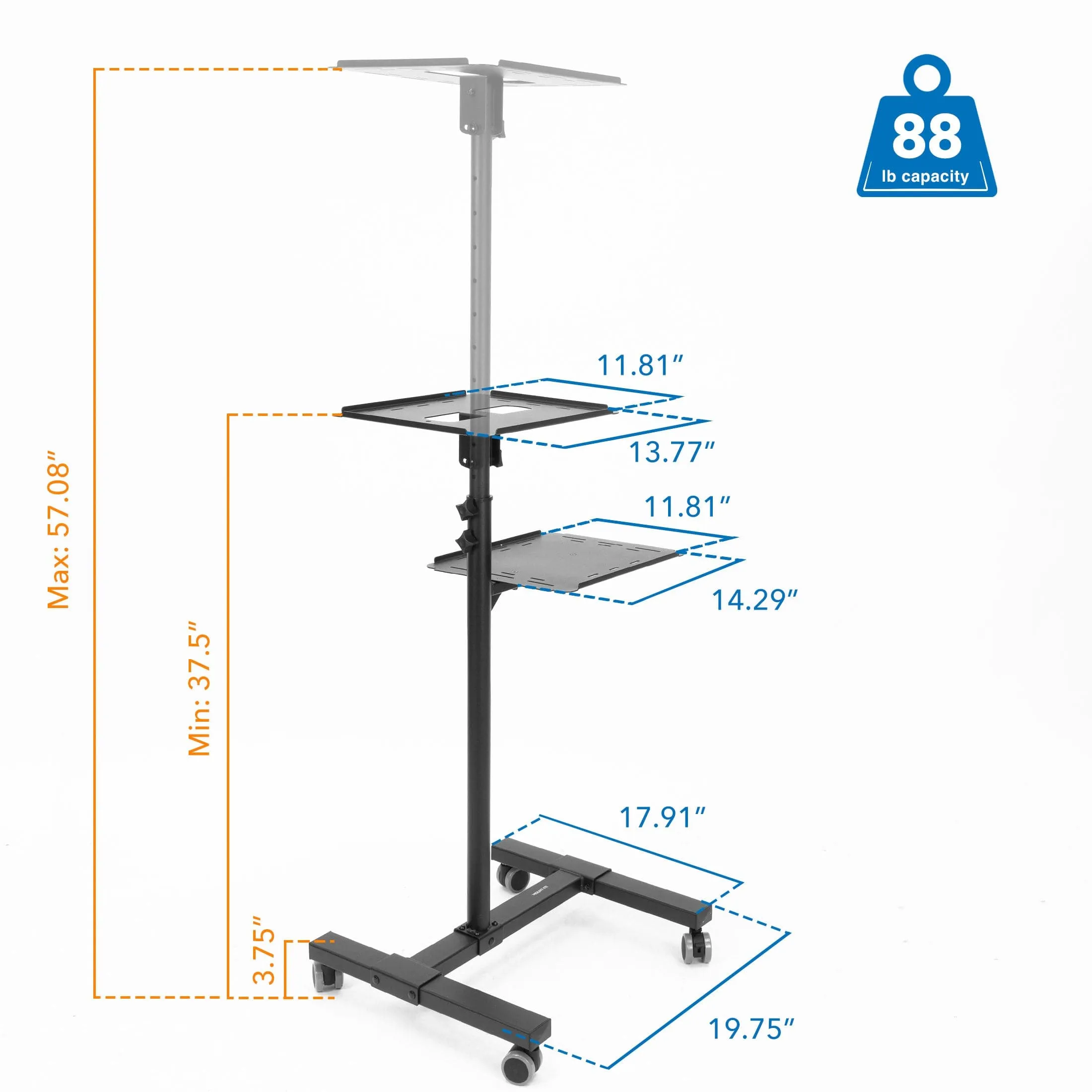 Portable Height Adjustable Laptop & Projector Stand