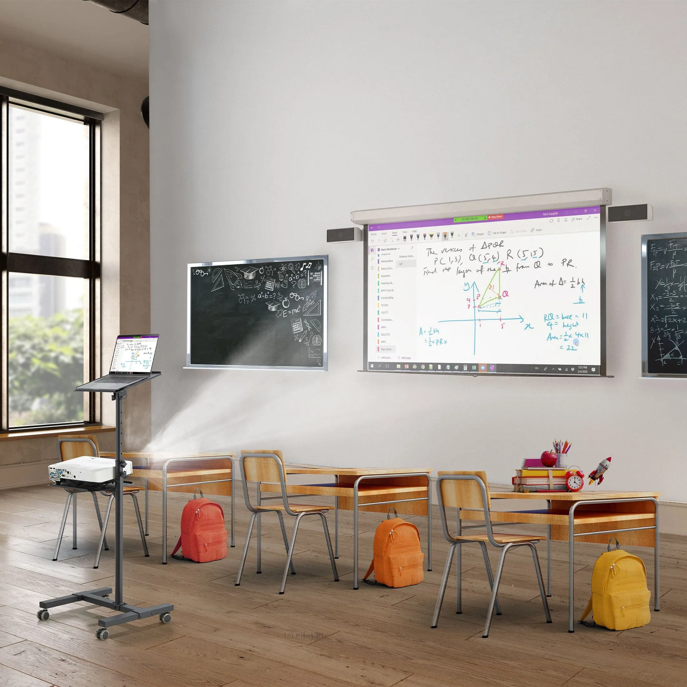 Portable Height Adjustable Laptop & Projector Stand