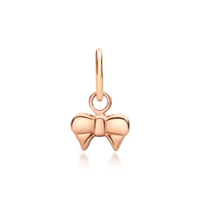 Ribbon Bow Pendant - Rose Gold