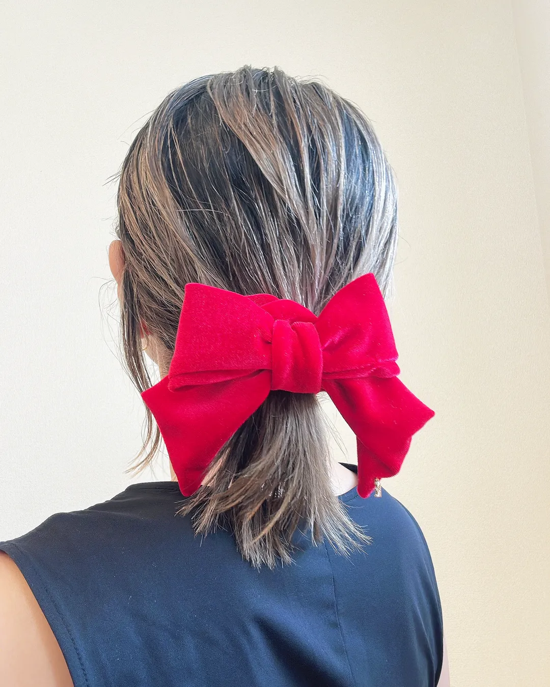 Rose Red Ribbon Scrunchie