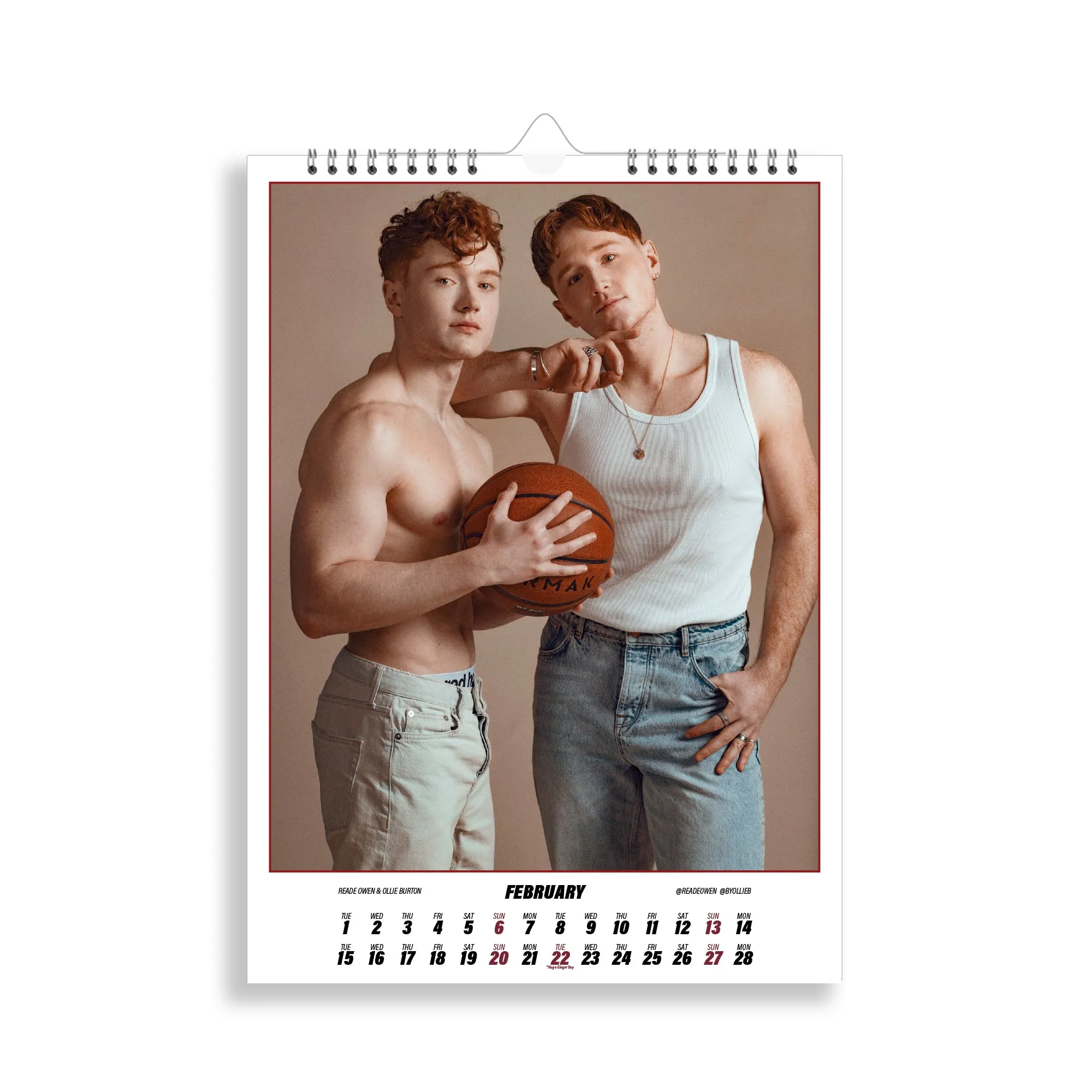 Super Gingers 2022 Calendar