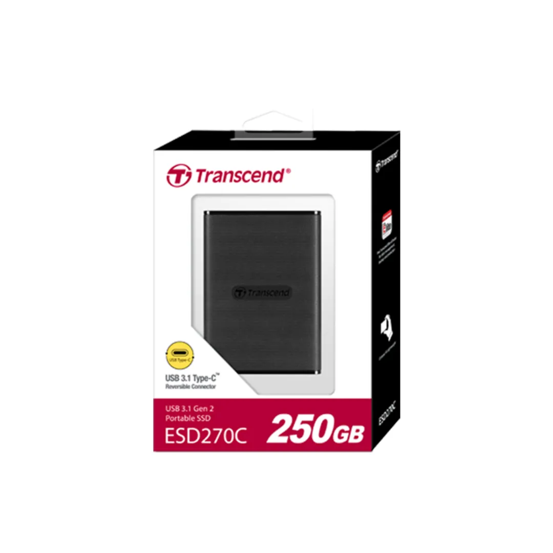 Transcend ESD270C 256GB Lightweight Portable SSD