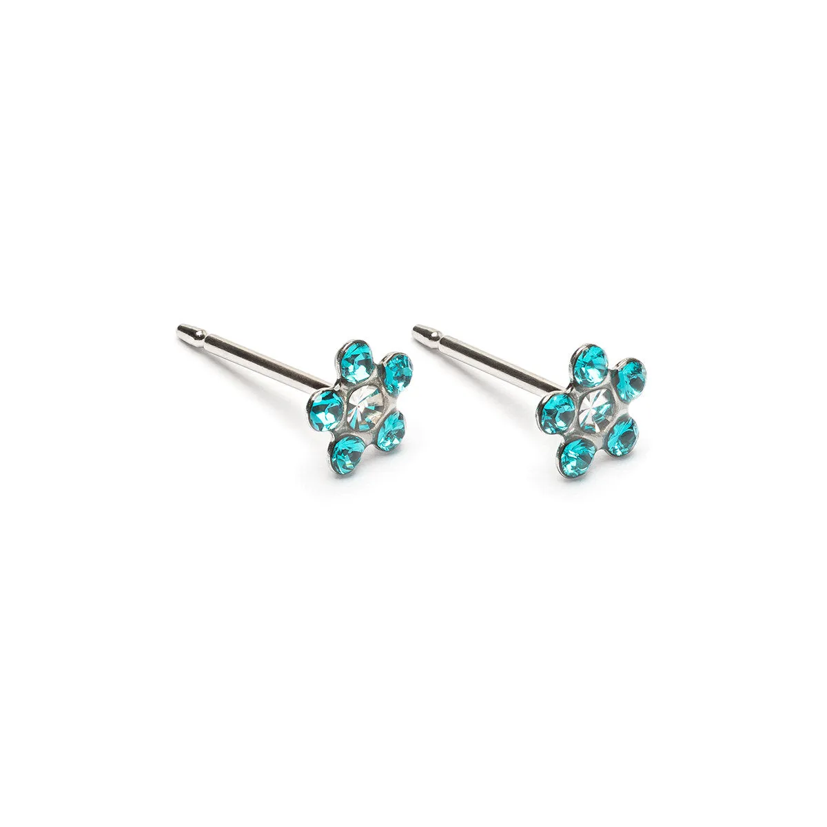 Turquoise Daisy Earrings