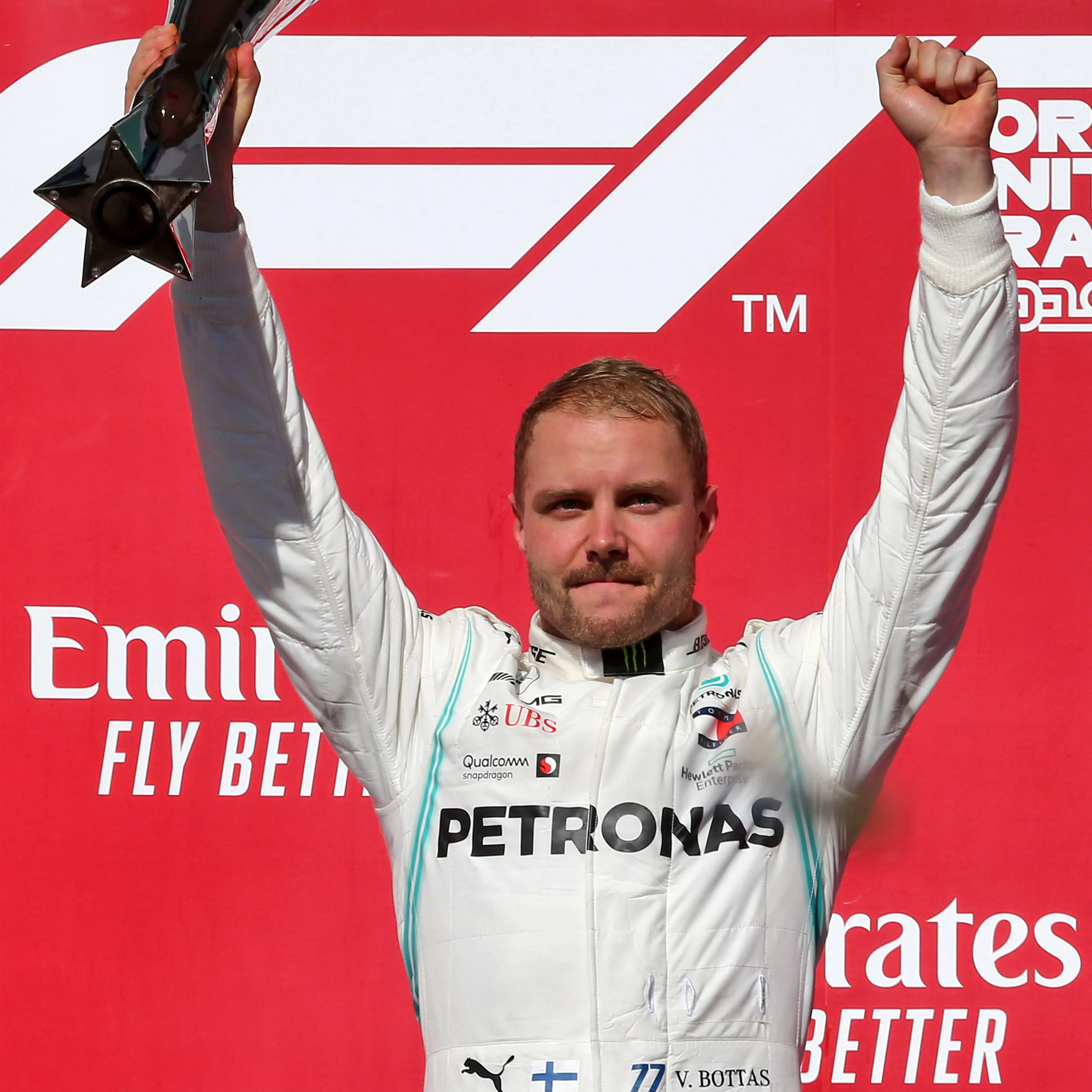 Valtteri Bottas 2019 Mercedes Used Race Suit - US GP