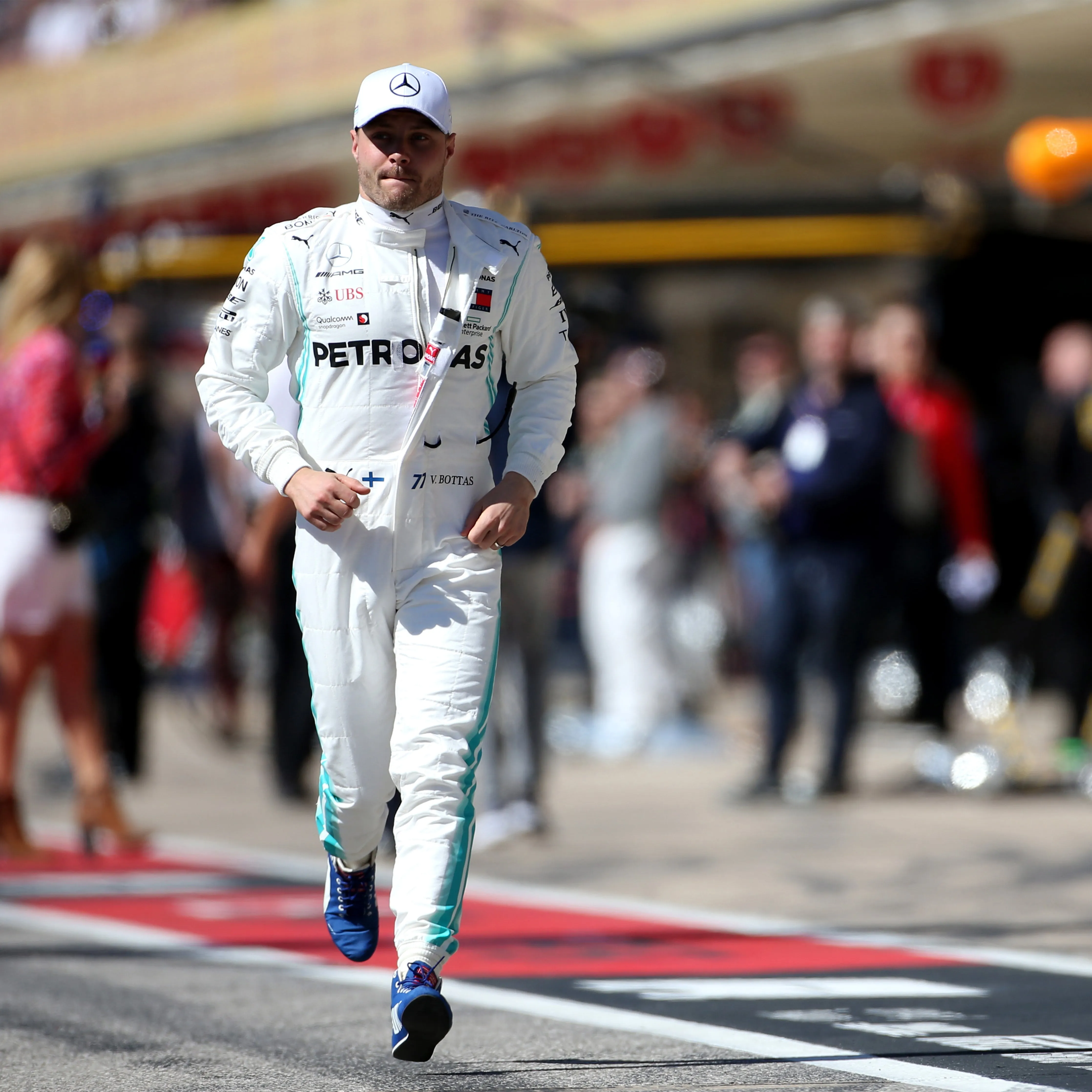 Valtteri Bottas 2019 Mercedes Used Race Suit - US GP