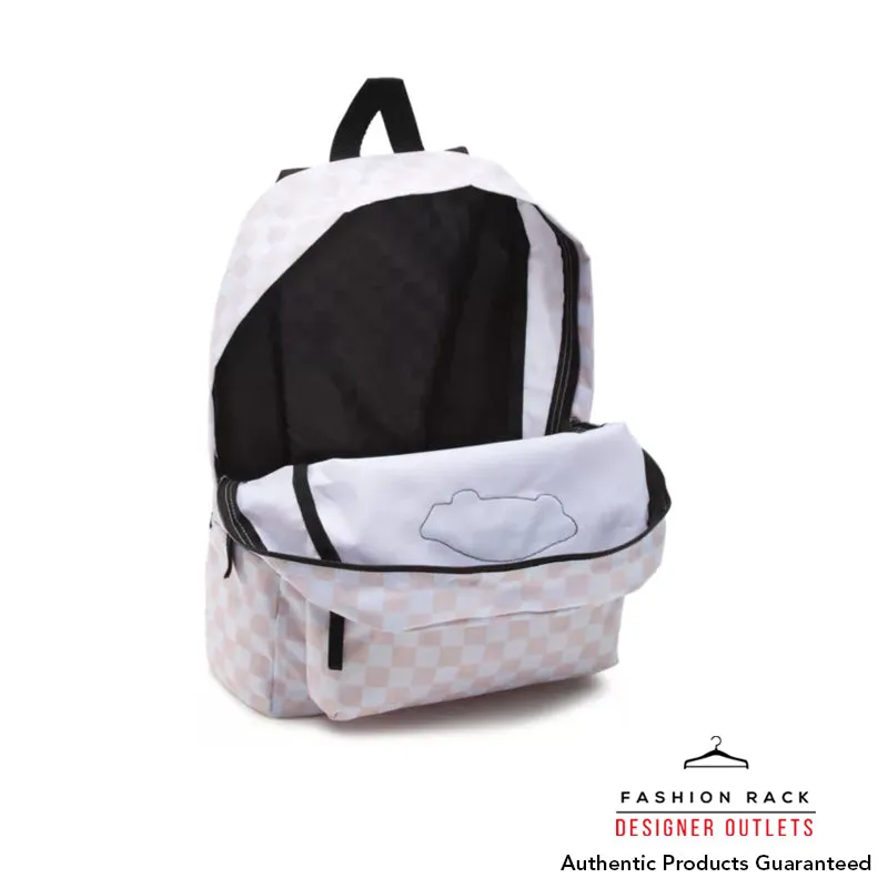 Vans Realm Backpack Chalk Pink Checkerboard